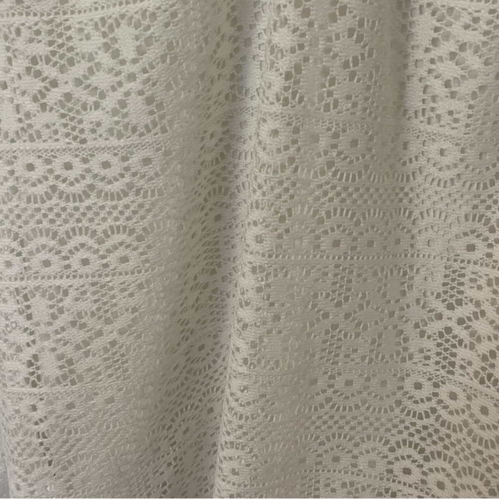 💐Divided Cut Out Lace Bell Sleeve Dress in Ivory Size XS - Picture 4 of 5